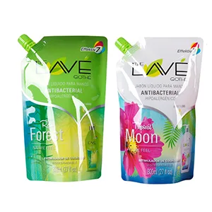 Spout pouches with spouts