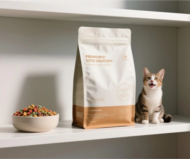 flat bottom pet food pouch