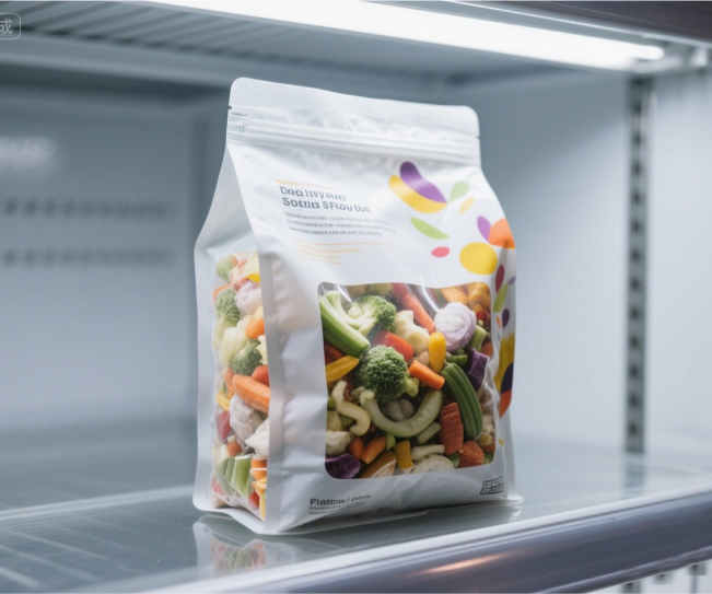 marsupio da fondo piatto imballaggio alimentare surgelato