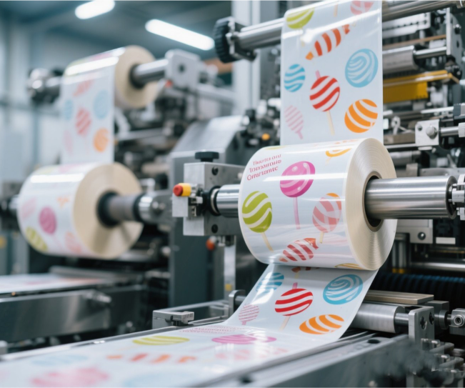 rollstock for confection packaging